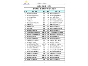销售安装、保养电梯业绩表
